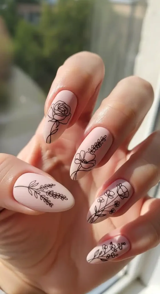 single-line-florals-on-a-matte-base