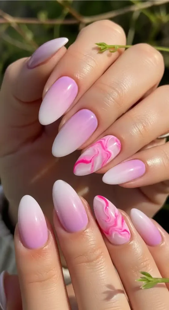 soft-lilac-ombre-with-pink-accent