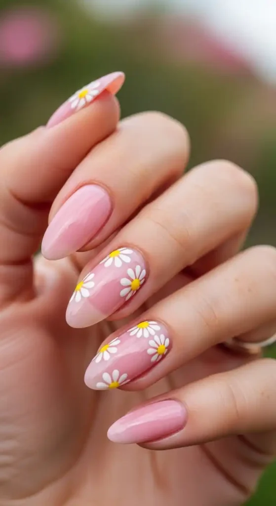 soft-pink-nails-with-3d-daisy-details