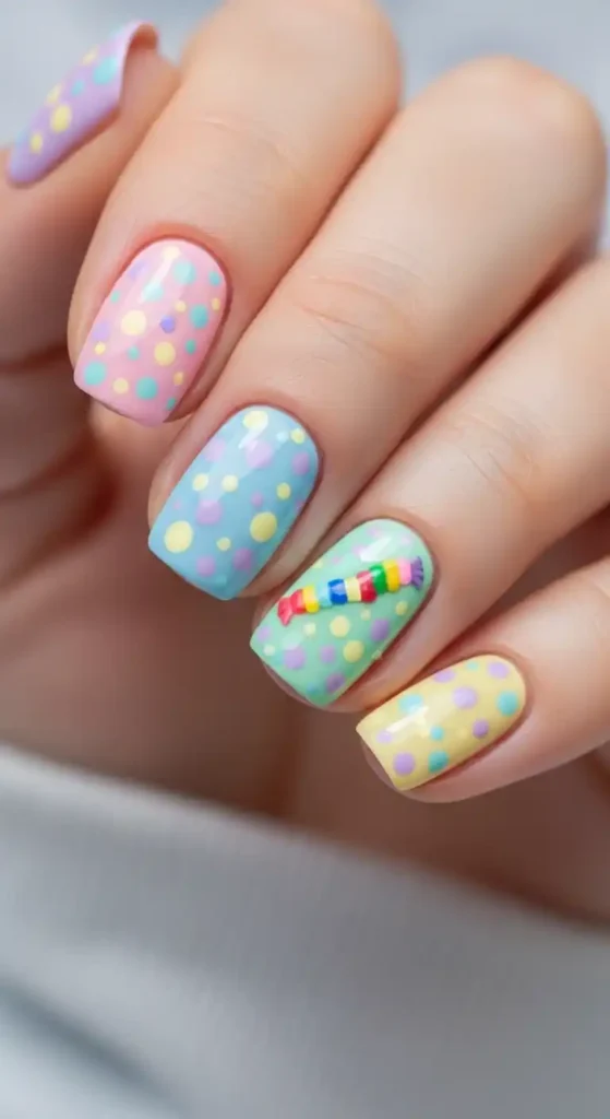 speckled-easter-egg-skittle-nails
