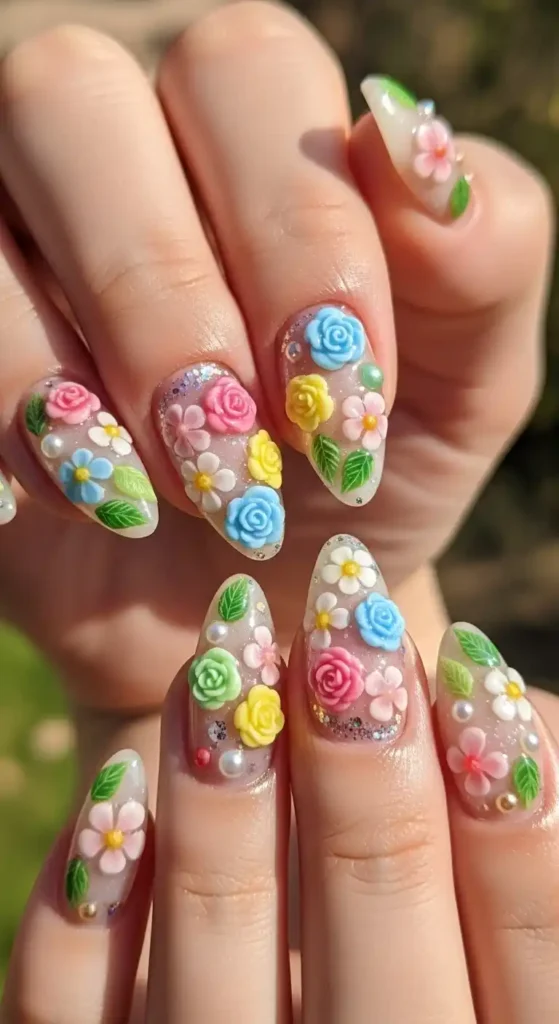 spring-garden-nails-with-3d-floral-art