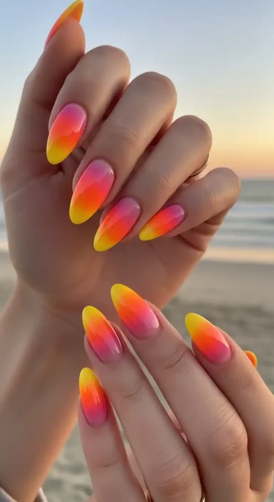 sunset-inspired-gradient-nails