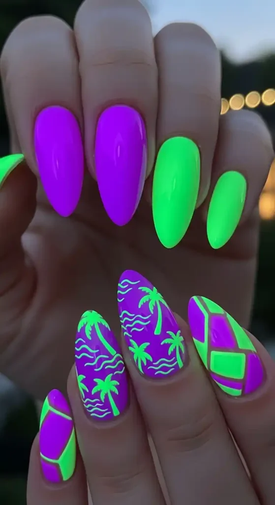 electric-purple-and-neon-green