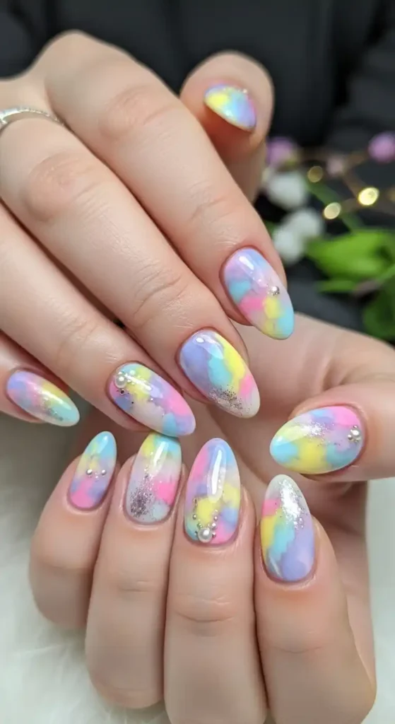 gel-marble-nails