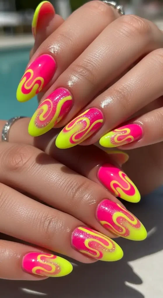 hot-pink-and-neon-coral