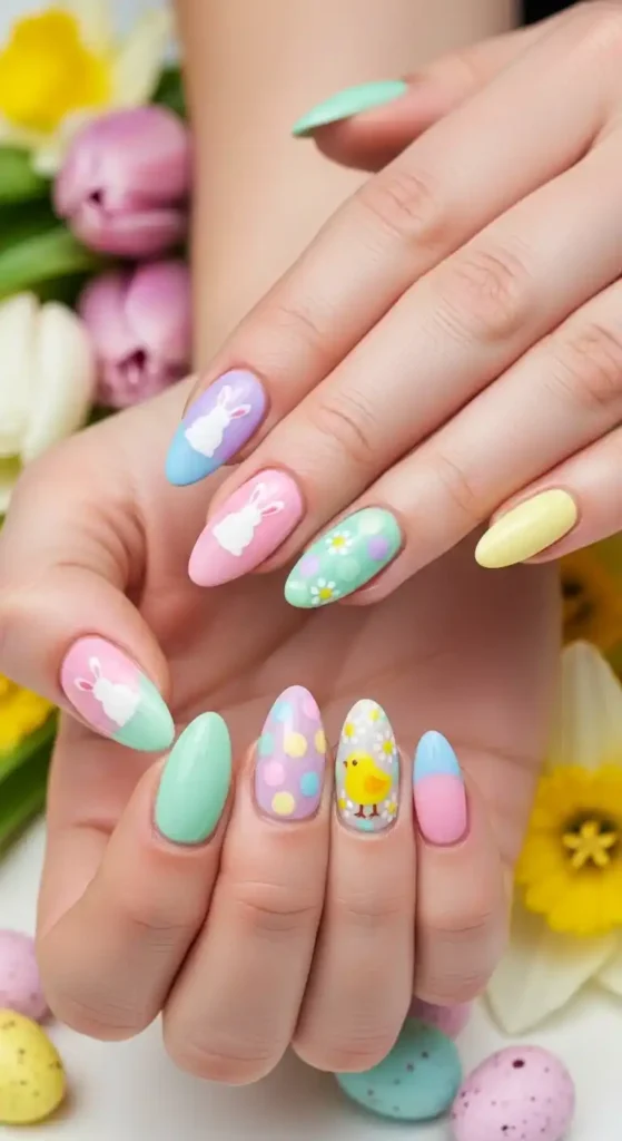 pastel-gel-skittle-nails