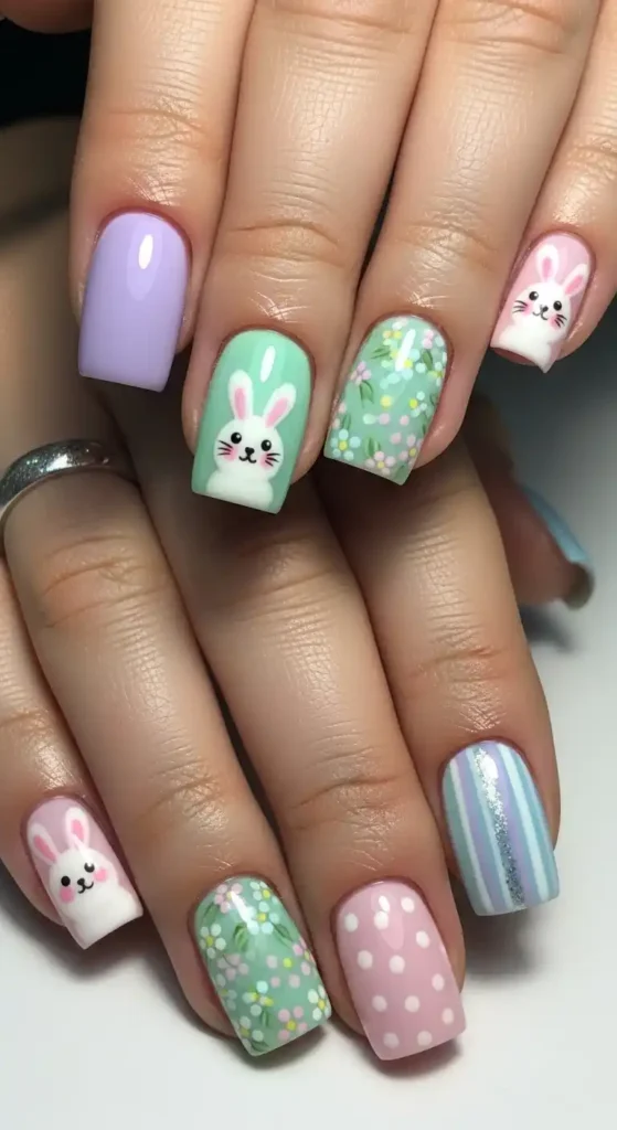 short-square-gel-nails