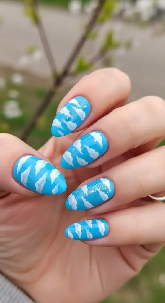 sky-blue-and-cloud-nails
