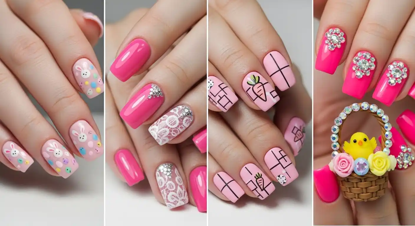 pink-easter-nails