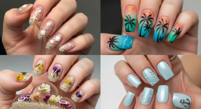 beach-nails-design with-nailbard-nail-inspiration-and-trendy-nail-art-ideas