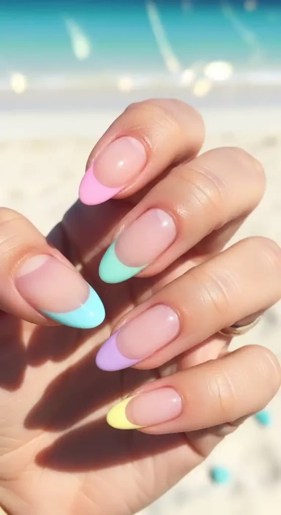 pastel-french-tips