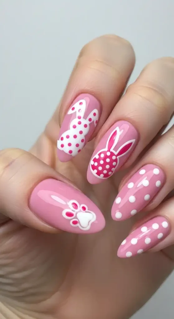 polka-dot-bunny-nails