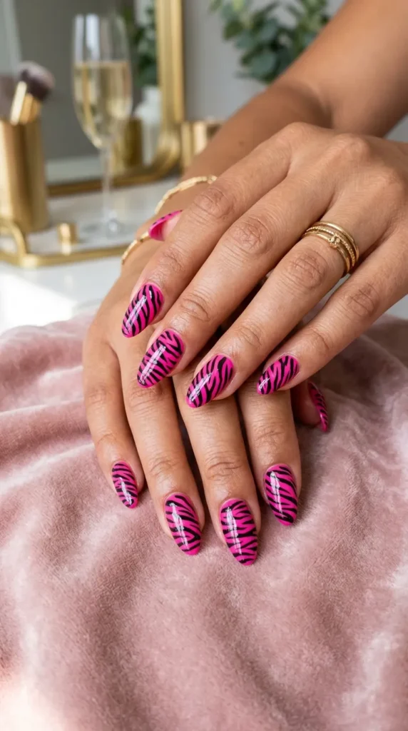 Pink-Zebra-Print-Nails