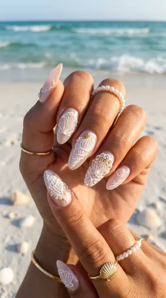 white-lace-shell-detailing