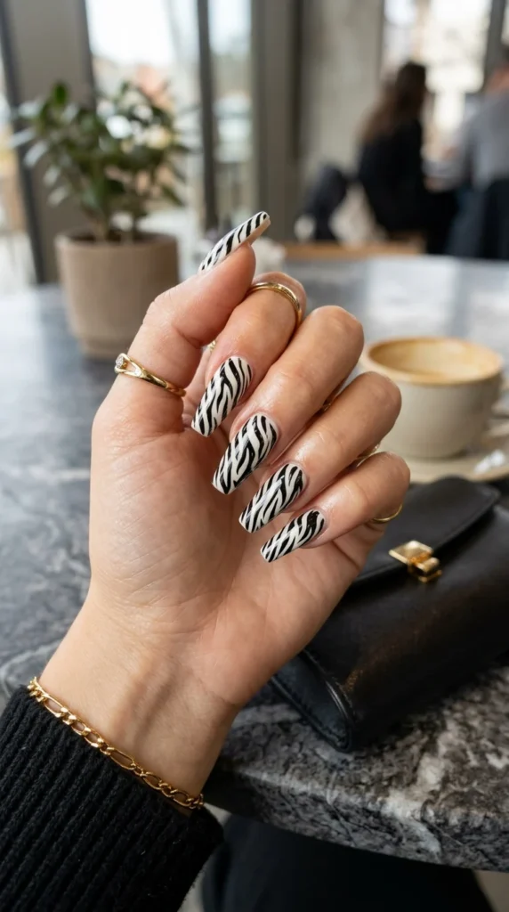 Zebra-Print-Coffin-Nails