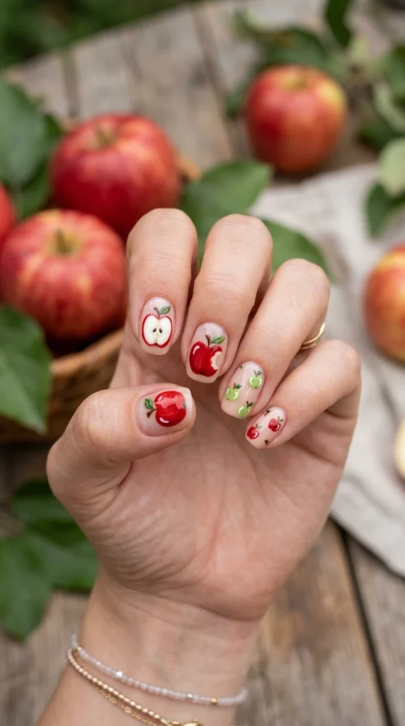 apple-nail-design