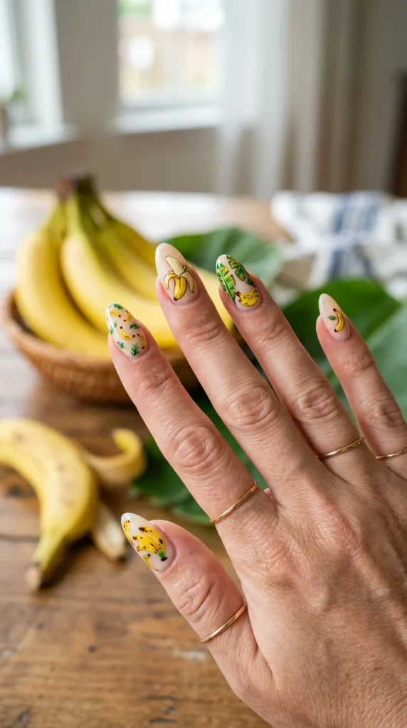 banana-nail-design