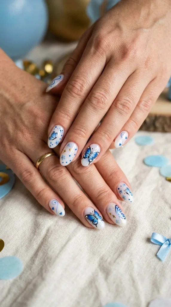 blue-butterfly-nail-art