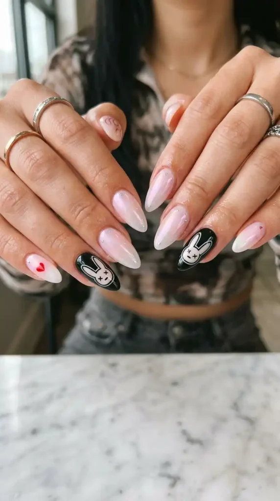 bunny-symbol-accent-nails