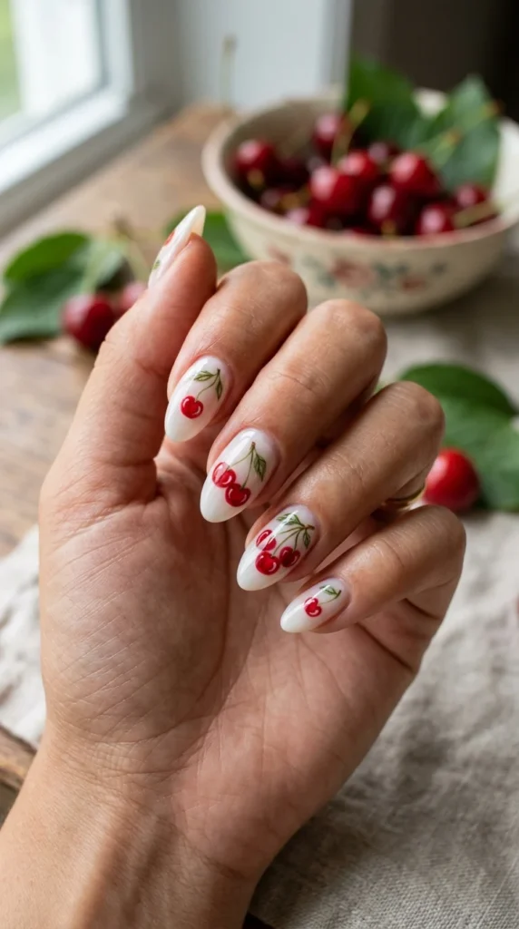 cherry-nail-design