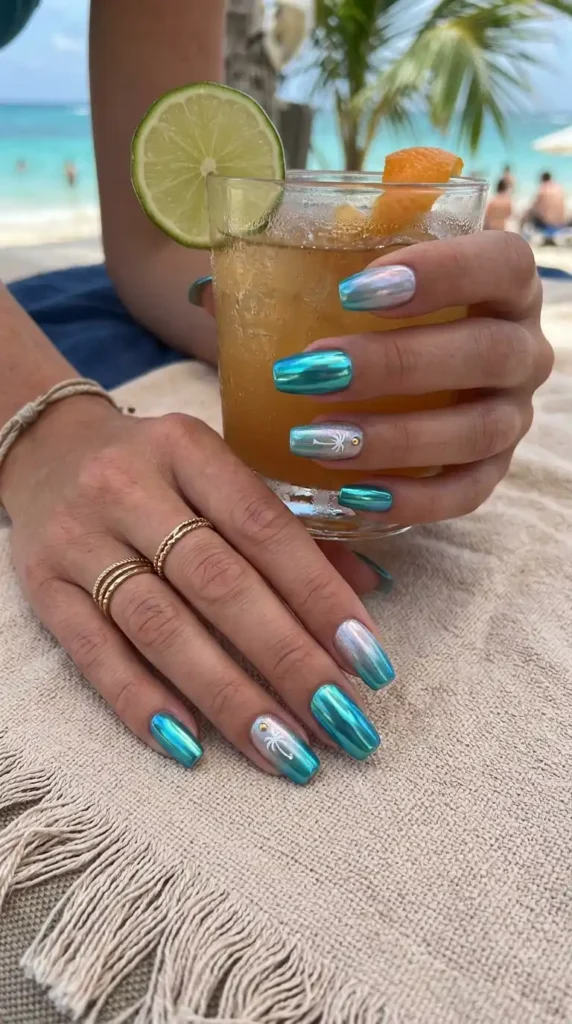 chrome-vacation-nails