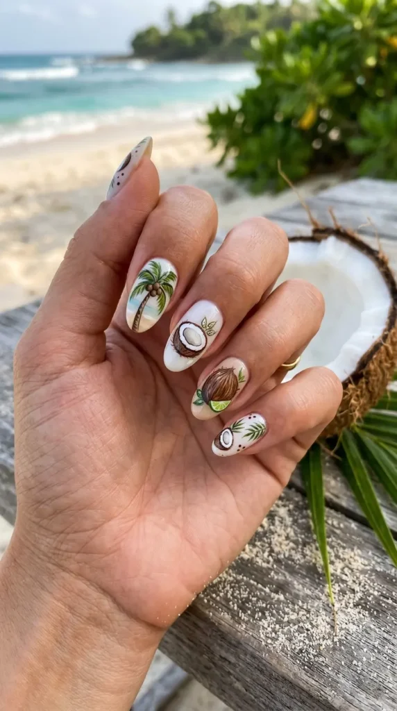 coconut-nail-design