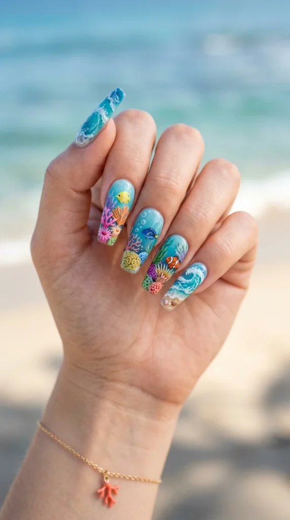 coral-reef-wave-art