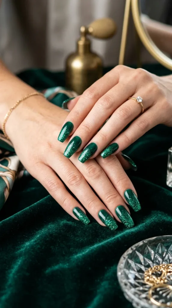 emerald-green-glitter-fade