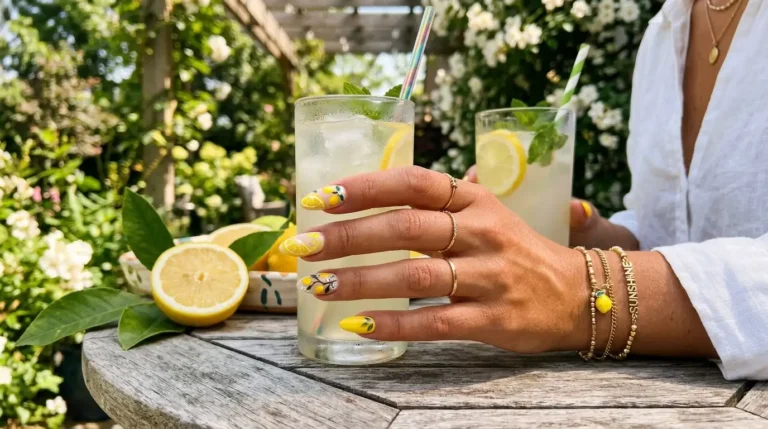 summer-lemon-nails