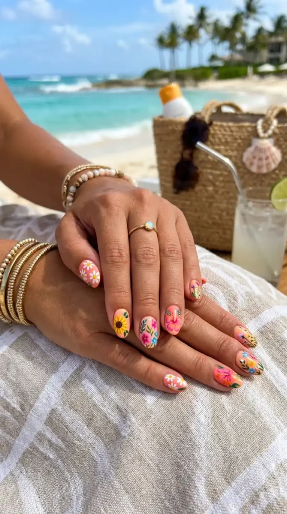 floral-summer-nail-art