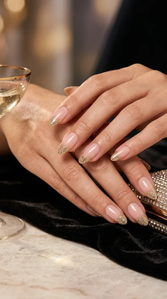 golden-shimmer-nail-design