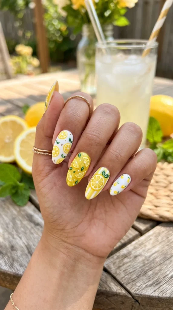 lemon-slice-nail-art