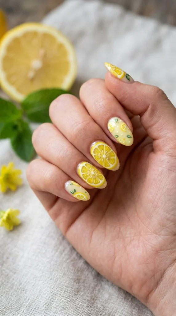 lemon-slice-nail-design