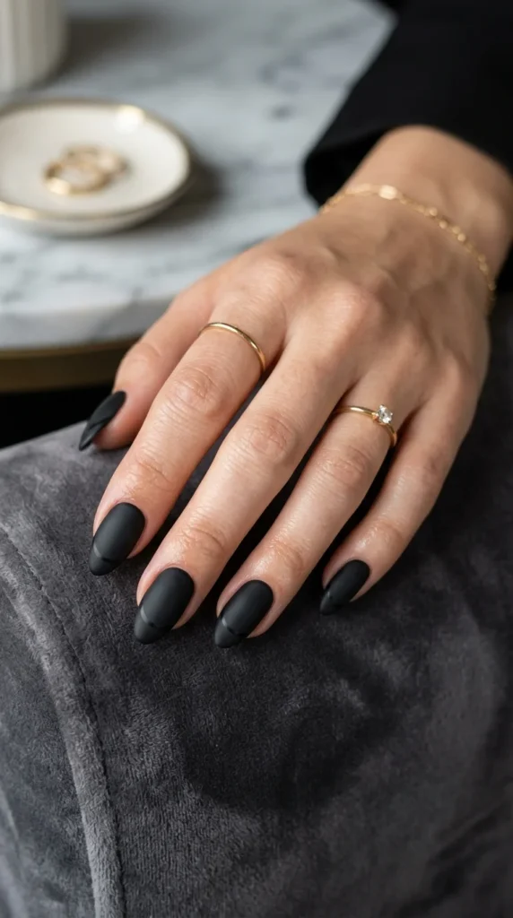 matte-black-french-tips