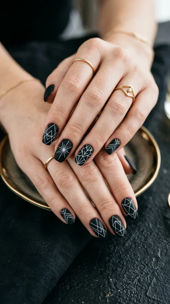 matte-black-geometric-line-art