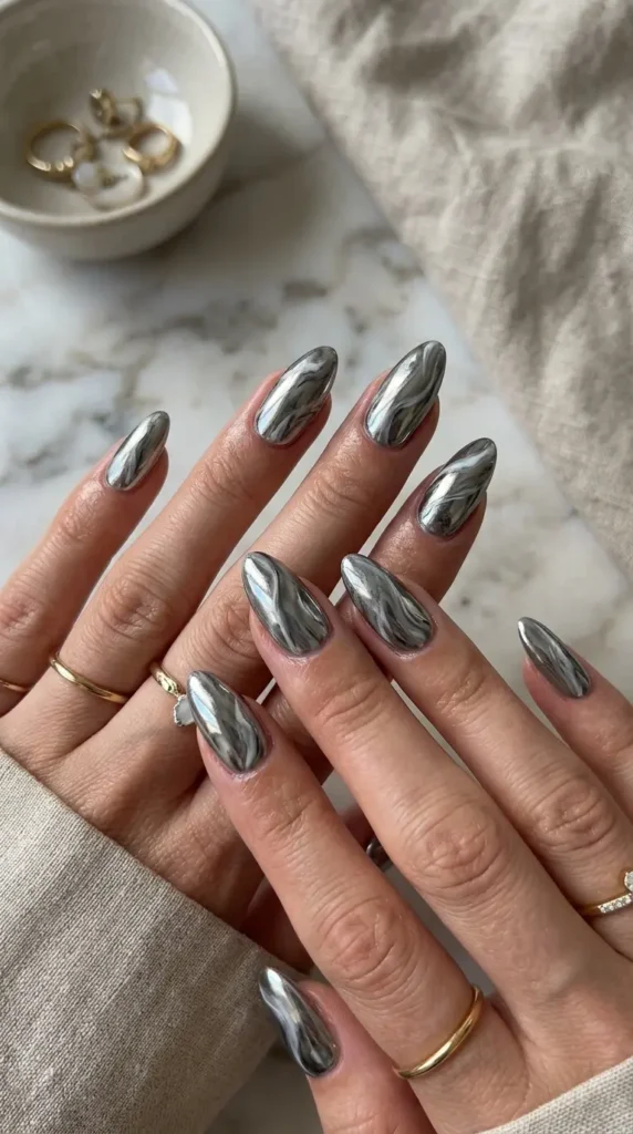 metallic-chrome-marble-nails