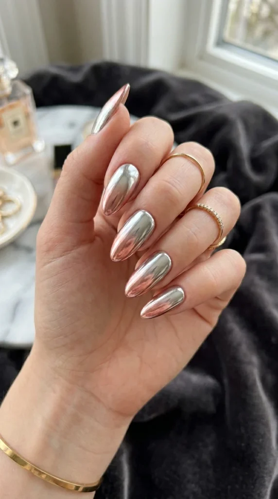 metallic-chrome-ombre-nails
