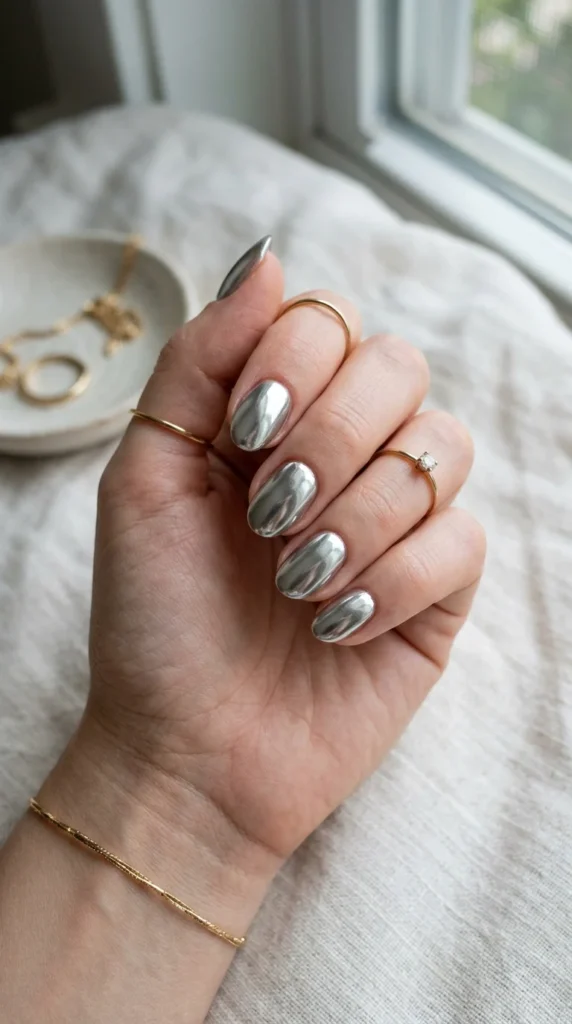 minimal-chrome-nails