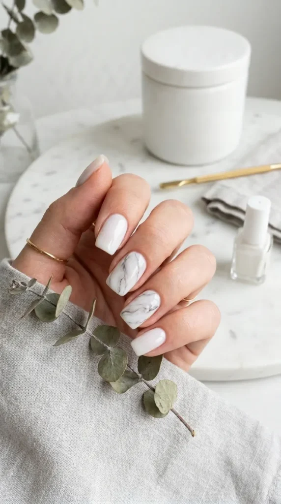 minimalist-marble-nail-art
