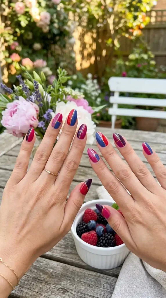 mixed berry colour block