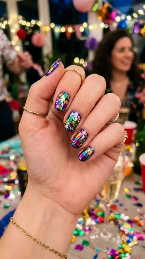 multicolor-foil-party-nails