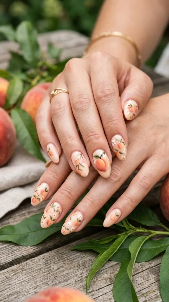 peach-nail-design