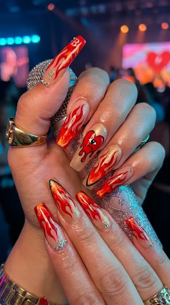 red-flame-nail-designs