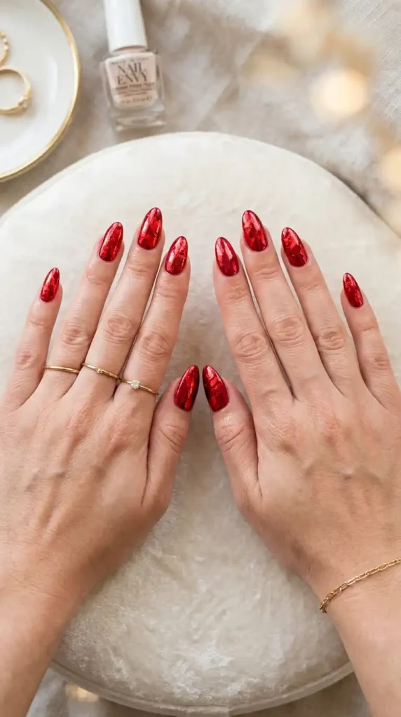 red-foil-glam-nails