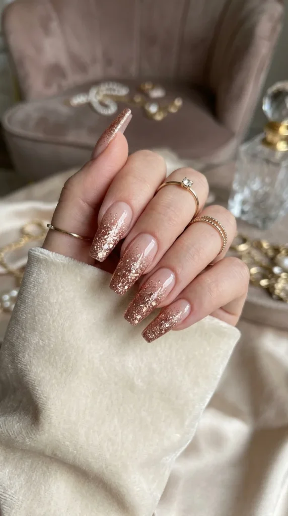 rose-gold-sparkle-fade