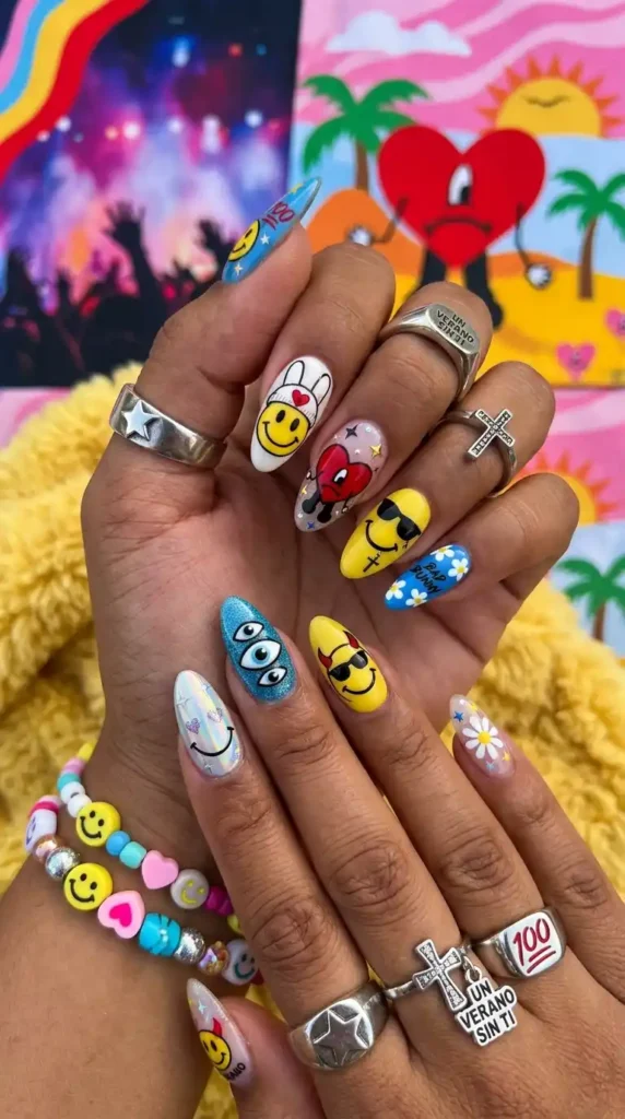smiley-face-nail-designs