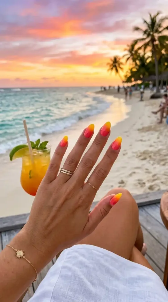 sunset-ombre-manicure