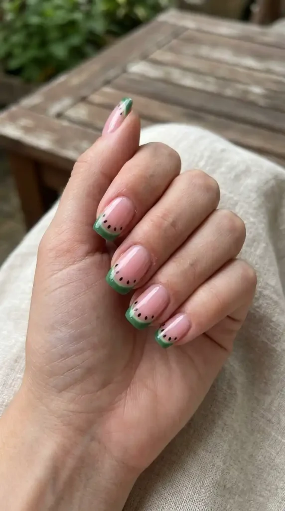 watermelon-french-tip
