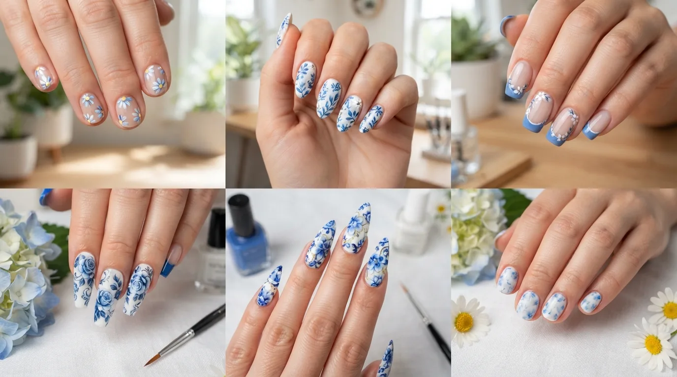 15-Blue-and-White-Floral-Nails-to-Inspire-Your-Next-Manicure