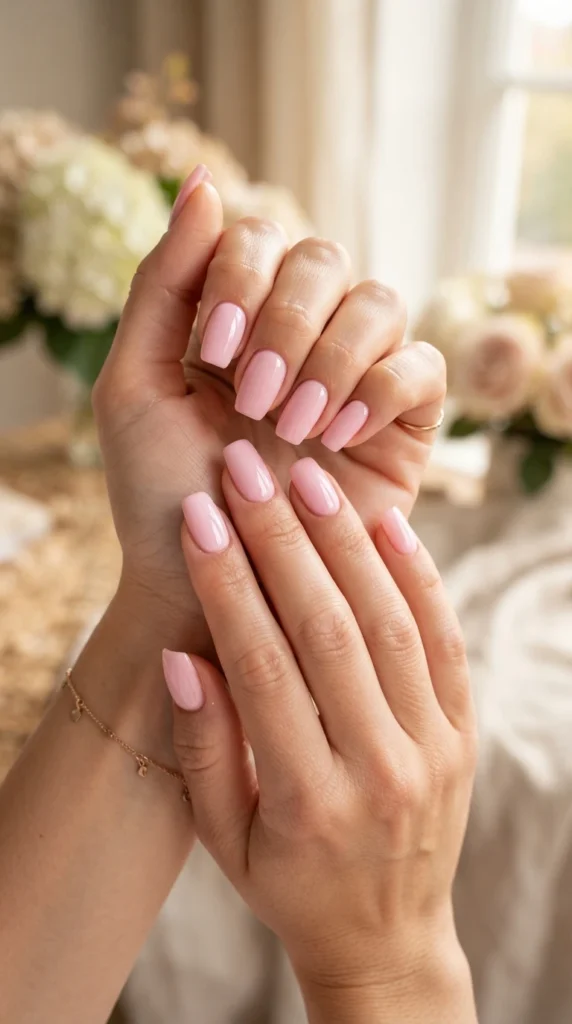 baby-pink-gloss-tapered-square-nails